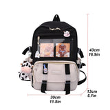 Large Capacity Women's Canvas Backpack for Traveling and Shopping
