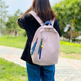 Large Capacity Women's Backpack Solid Harajuku Ulzzang Casual School Bags