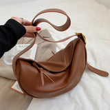 Large Capacity Women Shoulder Messenger Bag Casual Dumpling Bag