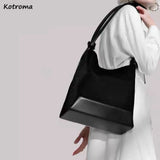 Large Capacity Shoulder Bags Retro Corduroy Totes Daily Shopping Handbags