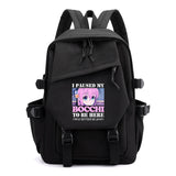 Large Capacity Bocchi The Rock Anime School Bag Female Camping Bag