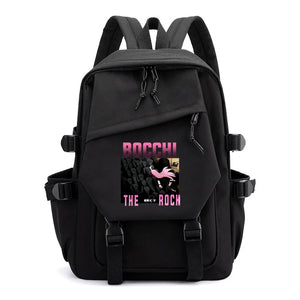 Large Capacity Bocchi The Rock Anime School Bag Female Camping Bag
