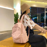 Large Capacity Nylon Backpack Travel Rucksack School Bag for Women