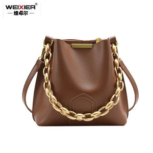 Large Capacity Bucket Bag Retro Shoulder Bag Female 2020 New