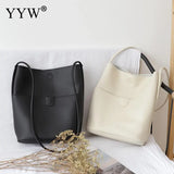 Large Capacity Bucket Bag PU Leather Women Crossbody Bag