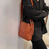 Large Capacity Bucket Bag Travel Office Handbag
