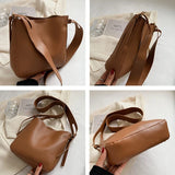 Large Capacity Bucket Bag Travel Office Handbag