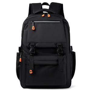 Large Capacity Business Backpack Men's Solid Laptop Bag