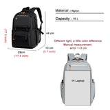 Large Capacity Business Backpack Men's Solid Laptop Bag