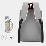 Large Business Laptop Backpack USB Men's Bagpack For Teens