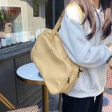 Large Capacity Women Shoulder Bags PU Leather Handbags