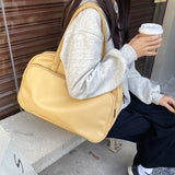 Large Capacity Women Shoulder Bags PU Leather Handbags