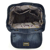 Large Capacity Canvas Backpack Denim School Backpack For Teens Vintage