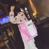 Canvas Bags for Women Casual Handbags Zipper Shoulder Messenger Bag