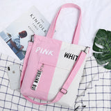 Canvas Bags for Women Casual Handbags Zipper Shoulder Messenger Bag