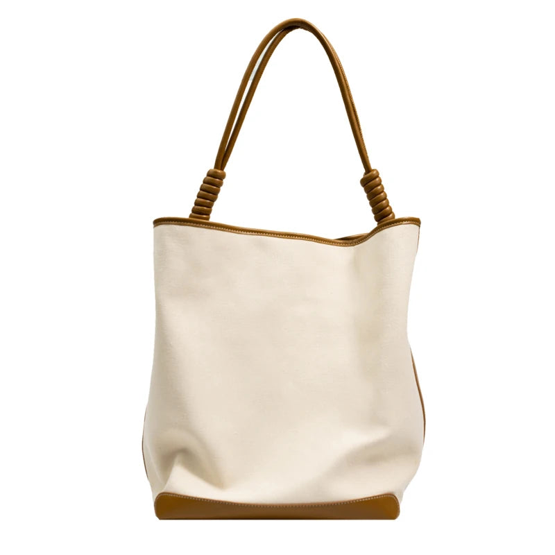 Large Canvas Bucket Bag for Leisure or Travel