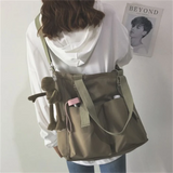 Women's Canvas Shoulder Bag with Large Capacity