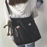 Women's Canvas Shoulder Bag with Large Capacity