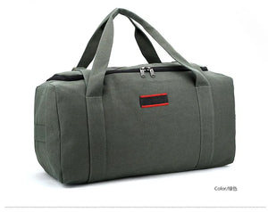 Large Capacity Canvas Men's Bag Travel Shoulder Bag Thickened Travel Bag