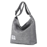 Large Capacity Canvas Shopping Bag Retro Ladies Messenger Bag