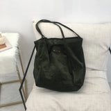 Large Capacity Canvas Shoulder Bag Corduroy Lazy Shopping Tote Bag