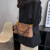 Large Capacity Canvas Shoulder Bags Retro Chains Messenger Handbags