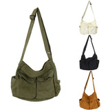 Canvas Shoulder Bag Soft Denim Leisure Or Travel Bag for Women