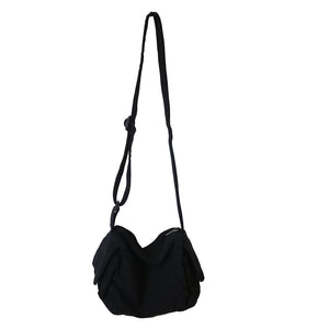 Large Capacity Canvas Shoulder Bags Soft Denim Leisure Travel Bag for Women