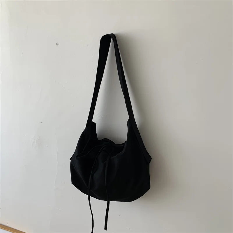 Large Capacity Canvas Shoulder Bags Soft Travel Women Handbag Shopper Bag