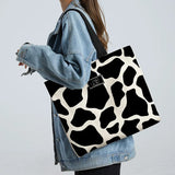 Large Capacity Canvas Shoulder Bags for Women Print Versatile In Handbag