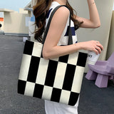 Large Capacity Canvas Shoulder Bags for Women Print Versatile In Handbag