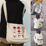 Large Capacity Canvas Shoulder Bag Harajuku Diagonal Student Crossbody
