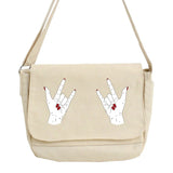 Large Capacity Canvas Shoulder Bags for Women Japanese Harajuku Diagonal Bag