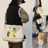 Japanese Harajuku Canvas Shoulder Bag Large Capacity Crossbod