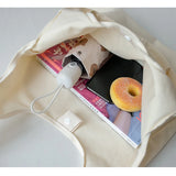 Large Canvas Tote Bag for Women Handbag Shopper Shoulder Bag