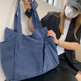 Large Capacity Canvas Tote Bag for Women Casual Shoulder Shopper Handbag