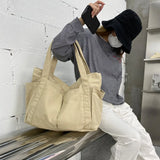 Large Capacity Canvas Tote Bag for Women Casual Shoulder Shopper Handbag