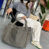 Large Capacity Canvas Tote Bag for Women Casual Shoulder Shopper Handbag