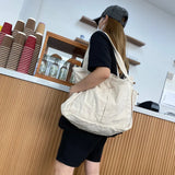 Large Capacity Canvas Tote Bag for Women Casual Shoulder Shopper Handbag