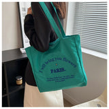 Canvas Tote Shoulder Bag Large Capacity Fabric Reusable Shopping Women Beach