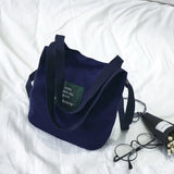 Large Capacity Canvas Women Shoulder Bag Crossbody Handbag