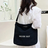 Large Capacity Canvas Women's Tote Bag Casual Shoulder Bag Cotton Handbag