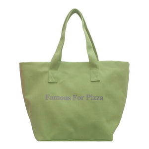 Letter Messenger Canvas Tote Bag Soft Girl Book Shopper Bags