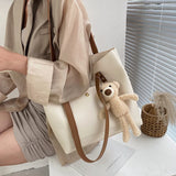 Large Capacity Casual Totes Women Daily Shoulder Bags All-match Underarm Office