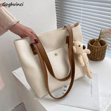 Large Capacity Casual Totes Women Daily Shoulder Bags All-match Underarm Office