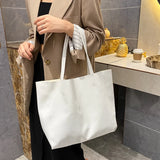 Large Capacity Women Totes Shoulder Bag PU Leather Vintage Soft