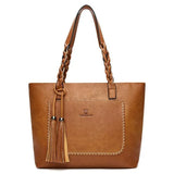 Women's Fall Leather Fringe Shoulder Bag