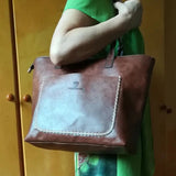 Women's Fall Leather Fringe Shoulder Bag
