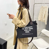 Large Capacity Cloth Handbag Female Messenger Bags Women Shoulder Bag