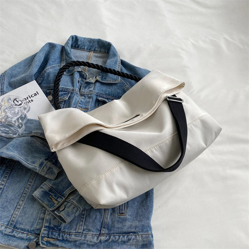 Large Capacity Cloth Shoulder Bag Multifunctional Big Tote Bag Casual Bags